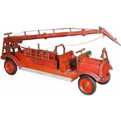 Keystone Pressed Steel Tower Fire Truck Toy