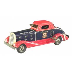 Louis Marx Tin G-Man Pursuit Wind Up Toy