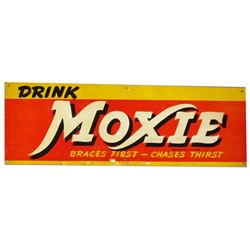 Moxie Embossed Tin Sign