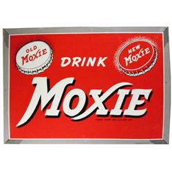 Drink Moxie Embossed Self Framed Tin Sign
