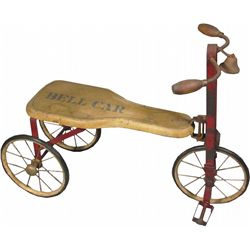 1920's Sit and Ride Childs "Bell Car" Trike