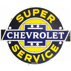 Chevrolet Super Service Porcelain Neon Sign