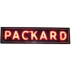 Vintage Packard Neon Can Sign