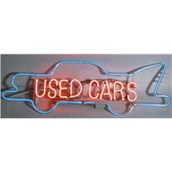 Vintage Used Cars Neon Sign