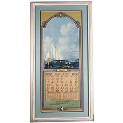 1926 Calendar for Lynch's Garage, Hupmobile