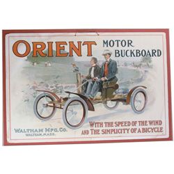 Orient Motor Buckboard Cardboard Sign