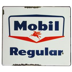 Mobil Regular Porcelain Pump Signs