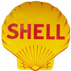 Shell Porcelain Sign