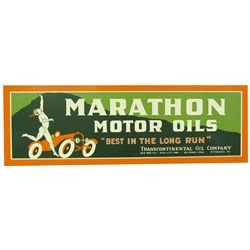Marathon Motor Oils Sign