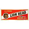 Image 1 : Gilmore Lion Head Motor Oil Embossed Tin Sign