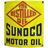 Image 1 : Sunoco Motor Oil Curved Porcelain Sign