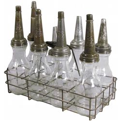 Wire Rack Carrier of 8 Oil Bottles