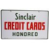 Image 1 : Sinclair Credit Cards Porcelain Sign