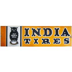 India Tire Porcelain Sign