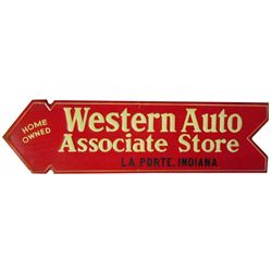 Western Auto Associate Store Directional Sign