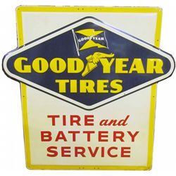 1957 Good Year Tires & Battery Service Sign