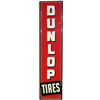 Image 1 : Dunlop Tires Embossed Self Framed Tin Sign
