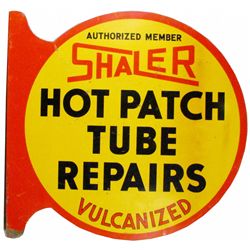 Shaler Hot Patch Tube Repairs Steel Flange Sign