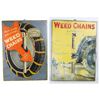 Image 1 : Two Rare Weed Chains Gas Price Tin Signs