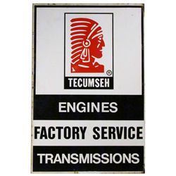 Tecumseh Engines Factory Service Steel Sign