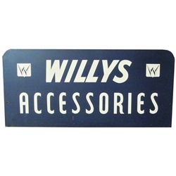 Willy's Accessories Masonite Sign