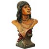 Image 1 : Chalkware bust of Native American warrior