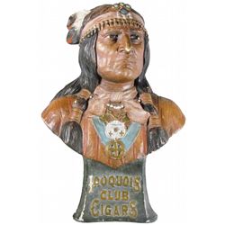 Iroquois Club Cigars Chalk ware Display