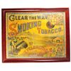 Image 1 : Rare "Clear the Way" Smoking Tobacco Paper Sign
