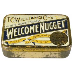 Welcome Nugget Tobacco Tin
