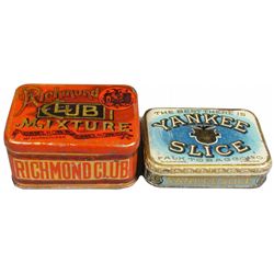 Richmond Club & Yankee Slice Tobacco Tins