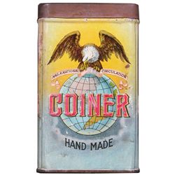 Coiner Handmade Cigars Embossed 25's Tin