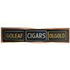 Image 1 : Gold Leaf-Old gold Cigars Shadow Box Sign