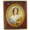 Image 1 : Betsy Ross Cigars Self Framed Tin Sign