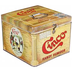 Cinco Cigars Tin Lunch Box Handy Humidor