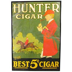 Hunter Cigars Tin Sign