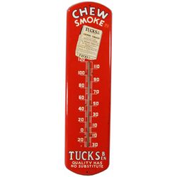 Tucks Chewing Tobacco Tin Thermometer