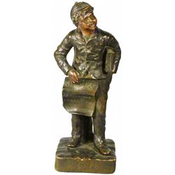 Early Newsboy Figure for Boston Evening News