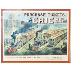 Erie Railway Ticket Poster