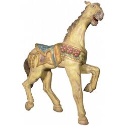 Wood Carousel Style Carving of a Horse