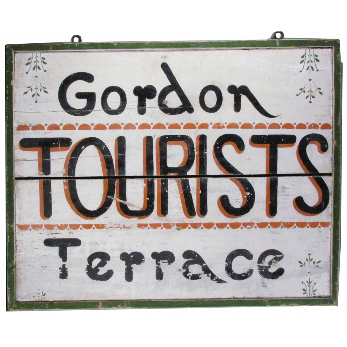 Gordon Tourists Terrace Outdoor Wood Sign
