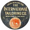 Image 1 : The International Tailoring Co. Embossed Tin Sign