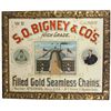 Image 1 : S.O. Bigney & Co. Chains Celluloid Sign