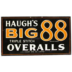 "Big 88" Haugh's Overalls Tin Sign