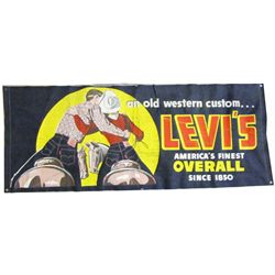 Levi Straus "An Old Western Custom" Banner