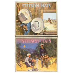 Pair of J.B. Stetson Co. Masonite Signs