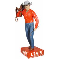 Levi Strauss Cowboy Store Display Figure