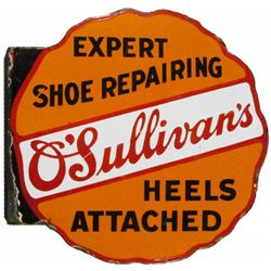 O'Sullivan's Shoe Repair Porcelain Flange Sign
