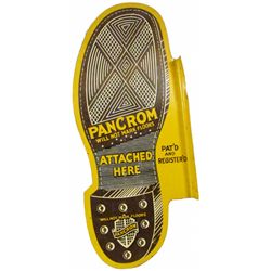 Pancrom Soles Tin Flange Sign
