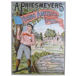 A.  Priesmeyer's School Shoes Paper Sign