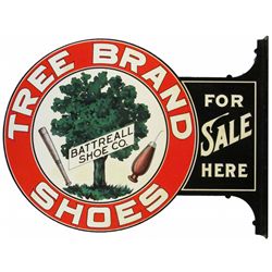 Battreal Shoe Co. Tin Flange Sign